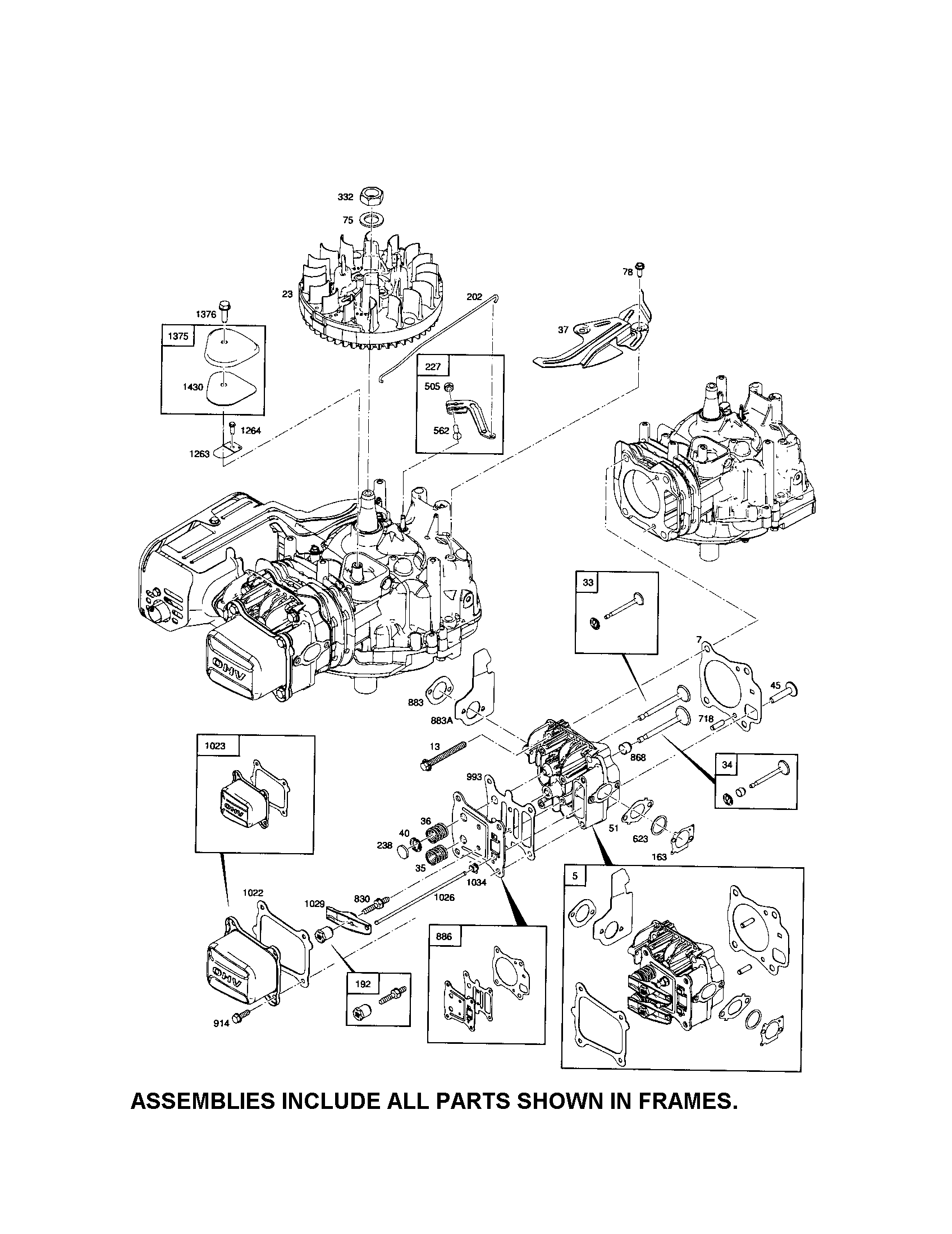Flywheel/head-cyliner