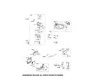 Briggs & Stratton 122L02-1320-F1 carburetor/fuel tank/muffler diagram