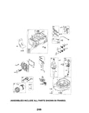 Cylinder/crankshaft/sump