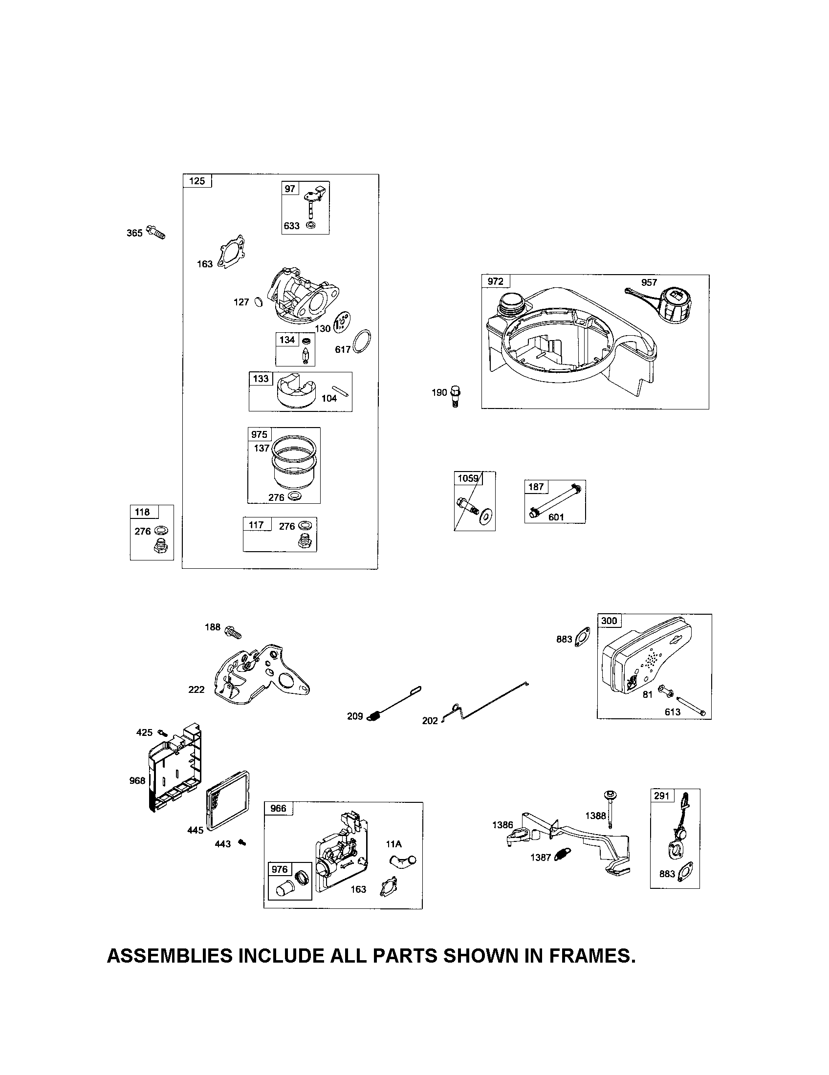 CARBURETOR/FUEL TANK/MUFFLER