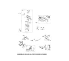 Briggs & Stratton 124L02-1307-F1 carburetor/fuel tank/muffler diagram