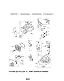 Cylinder/crankshaft/sump
