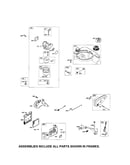 Carburetor/muffler/fuel tank