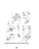 Cylinder/crankshaft/sump