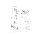 Briggs & Stratton 126L02-1314-F1 carburetor/fuel tank/muffler diagram