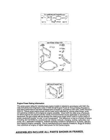 Gasket sets