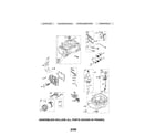 Briggs & Stratton 126T02-1225-EA cylinder/crankshaft/sump diagram