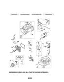 Cylinder/crankshaft/sump