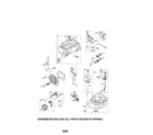 Briggs & Stratton 126T05-1252-EA cylinder/crankshaft/sump diagram