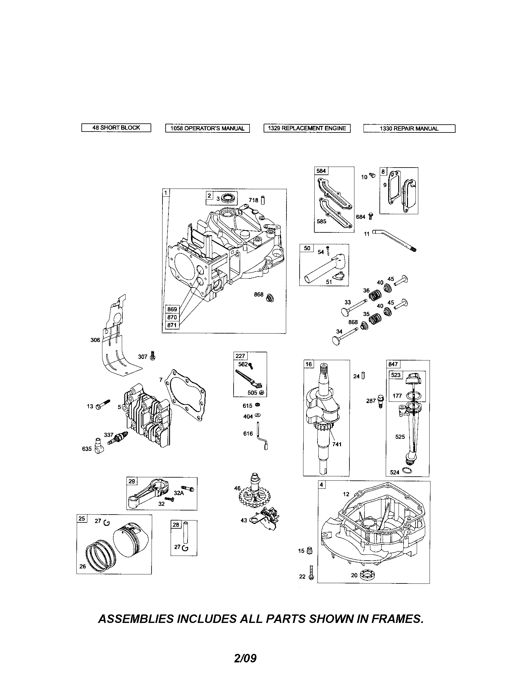 CYLINDER/CRANKSHAFT/SUMP