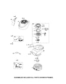 Rewind starter/blower housing