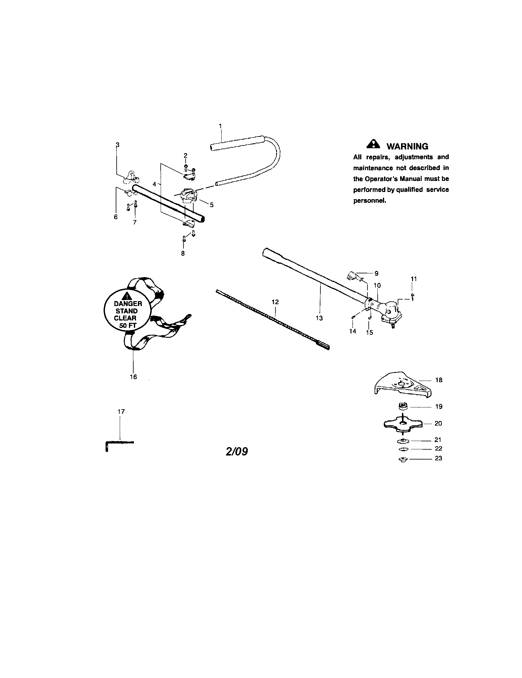Covertible brushcutter attachment