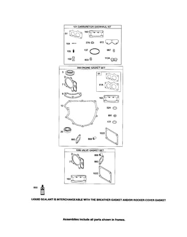 Gasket sets