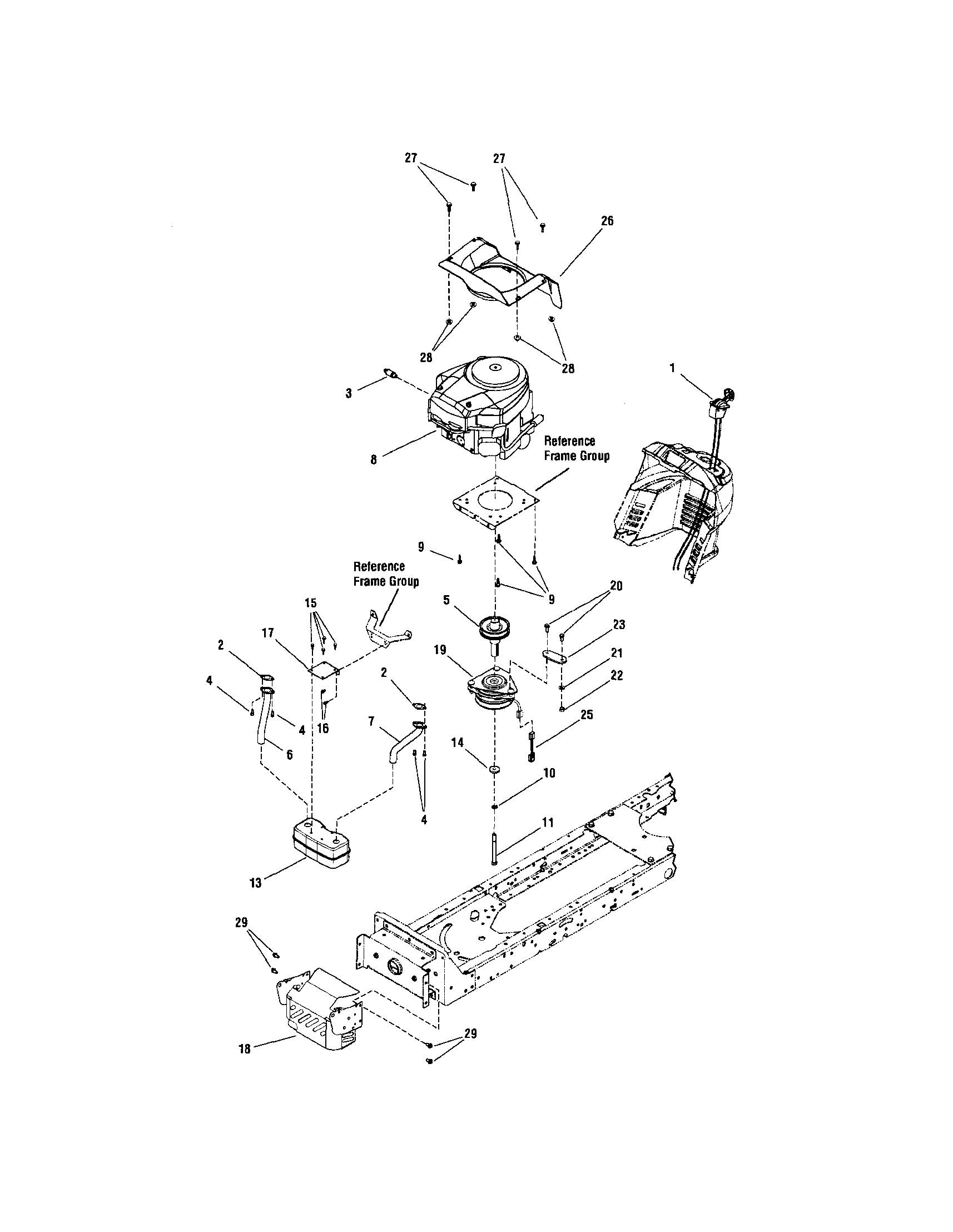 ENGINE - 23 HP BRIGGS & STRATTON