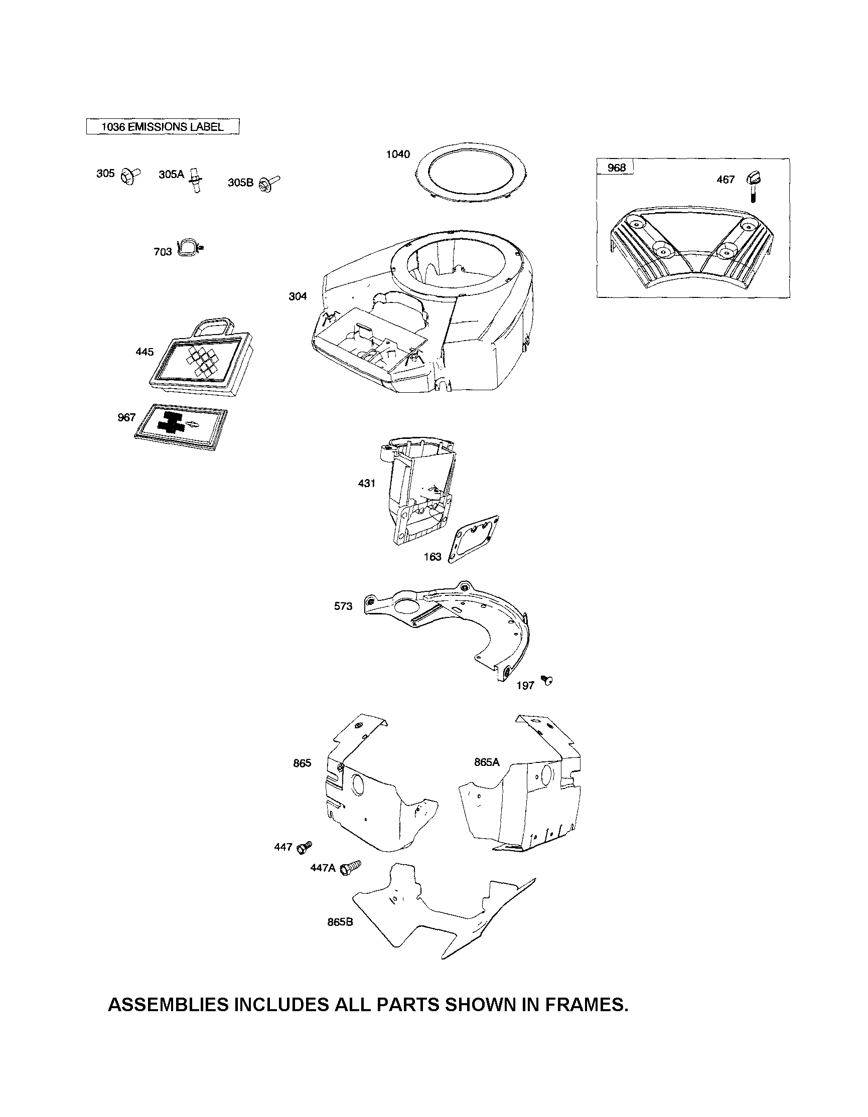 Blower housing/intake elbow