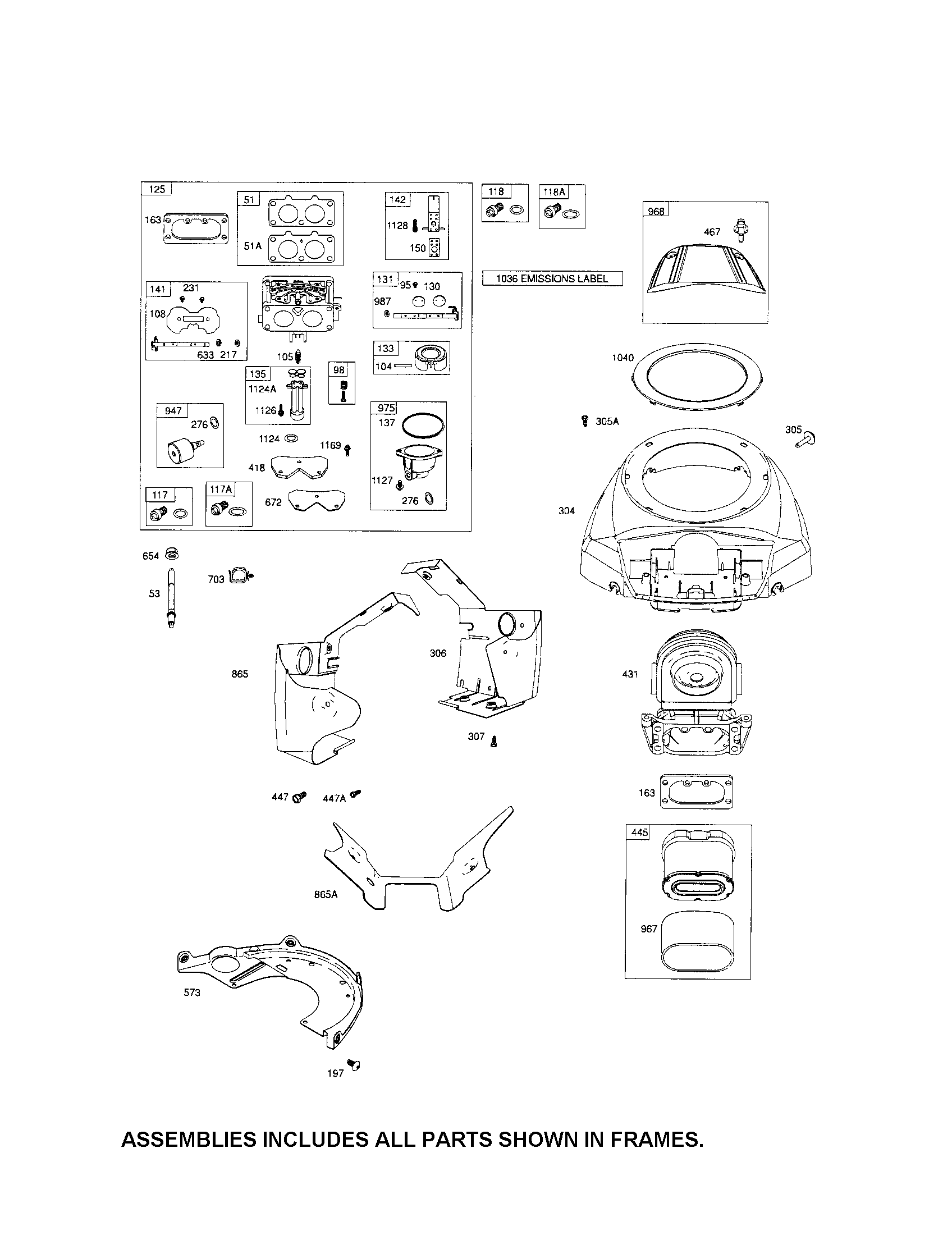 Carburetor/blower housing