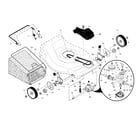 Craftsman 917376804 drive control/gear case/wheels diagram