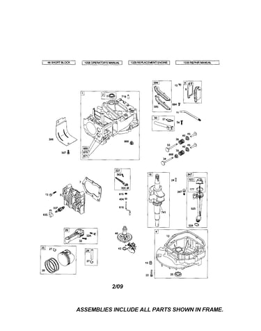Cylinder/sump/crankshaft