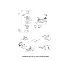 Briggs & Stratton 122T02-1308-B1 carburetor/fuel tank/muffler diagram