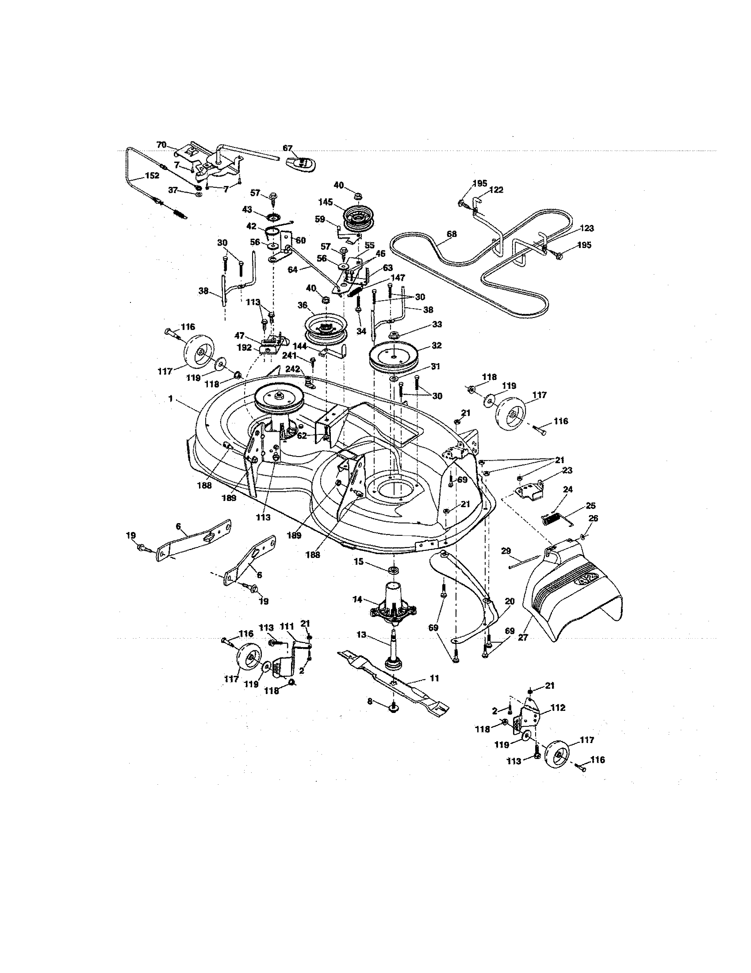 Craftsman yt 3000 clearance drive belt diagram