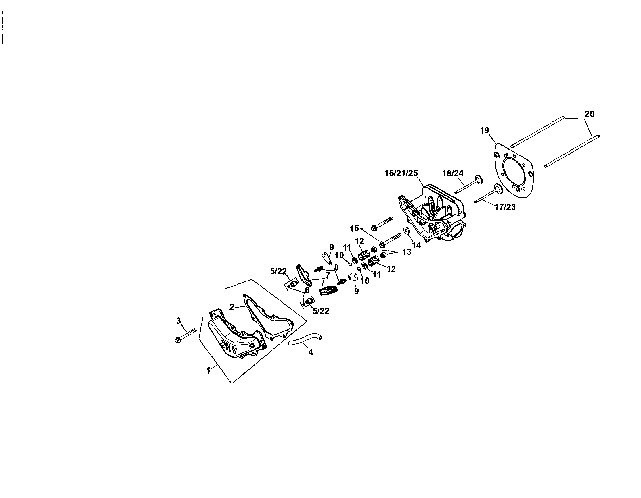 Head/valve/breather