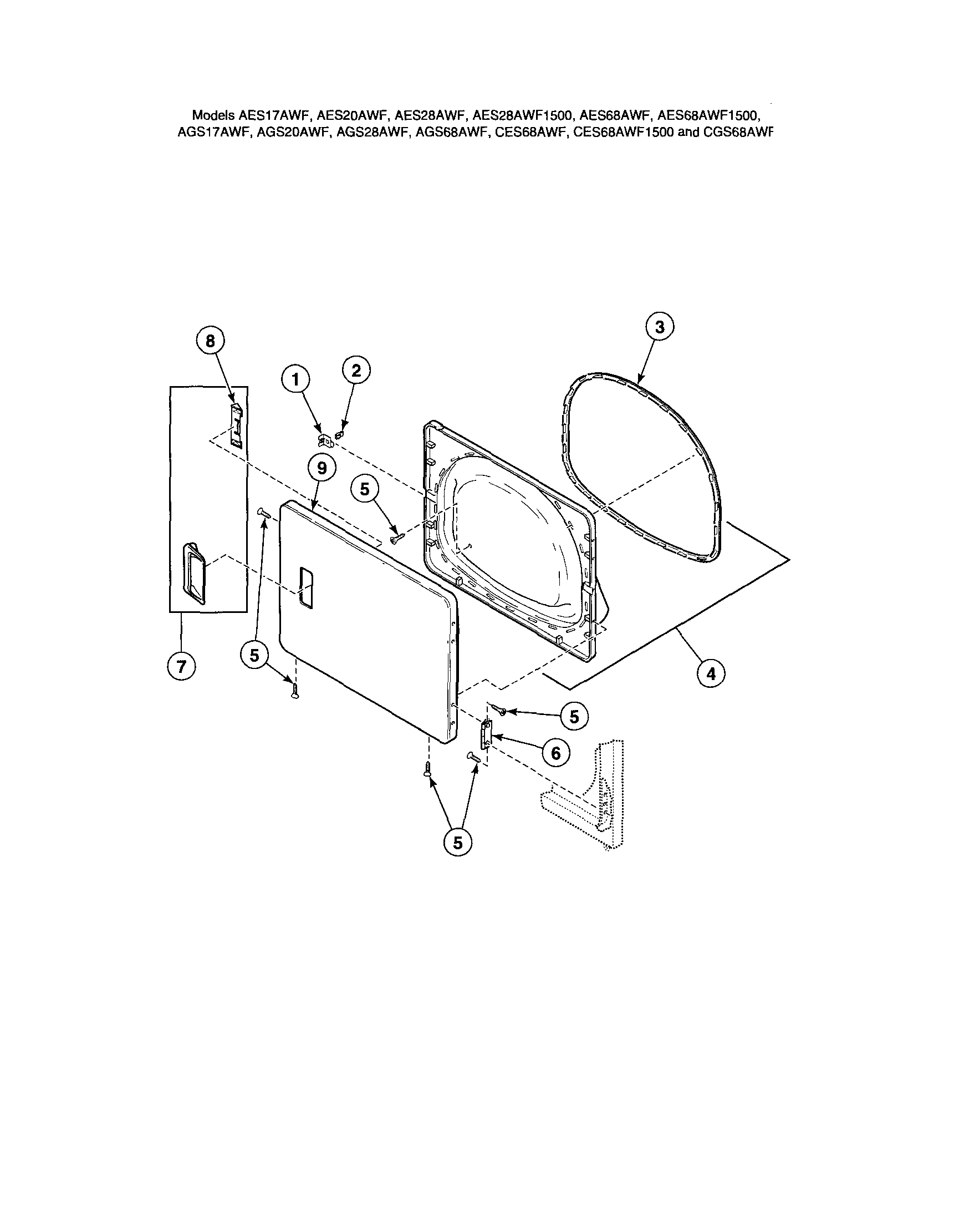 Loading door-without window