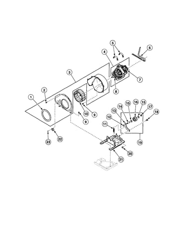 Motor/exhaust fan/belt