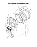 Front bulkhead/air duct/felt seal