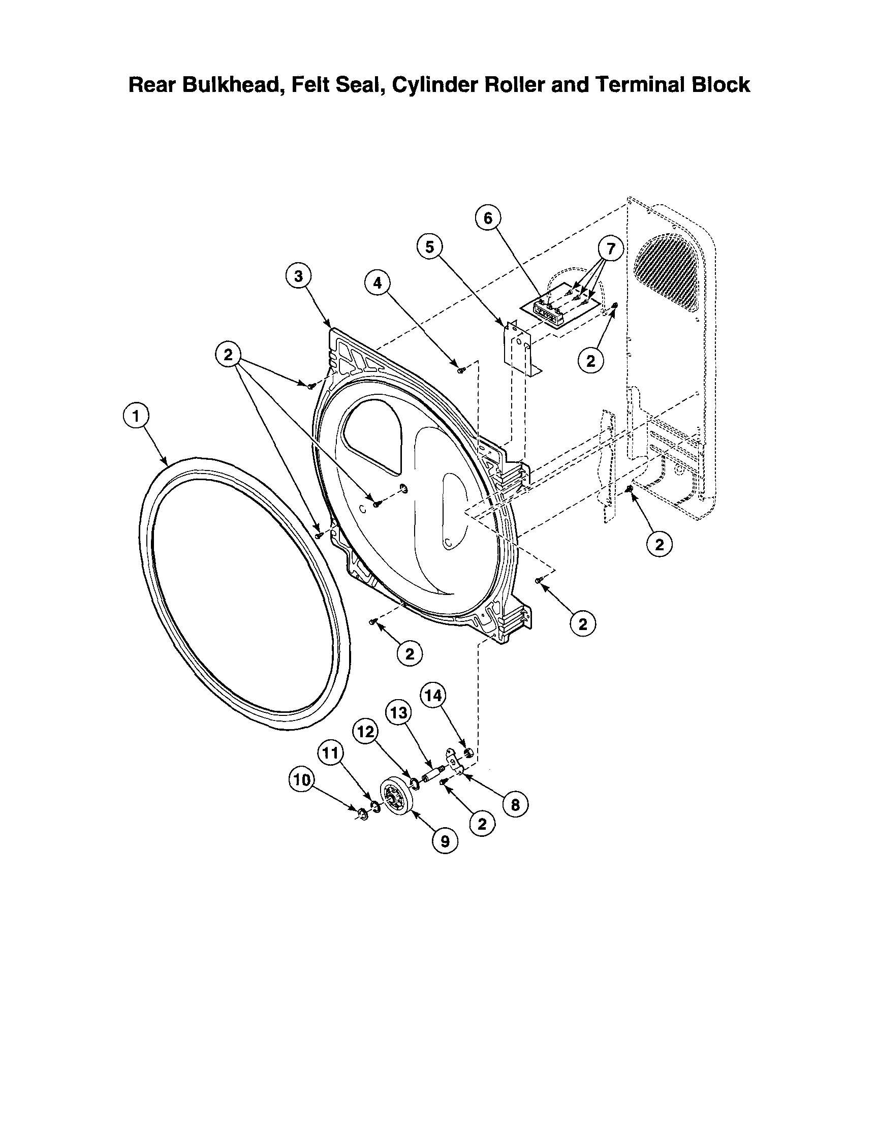 Rear bulkhead/felt seal