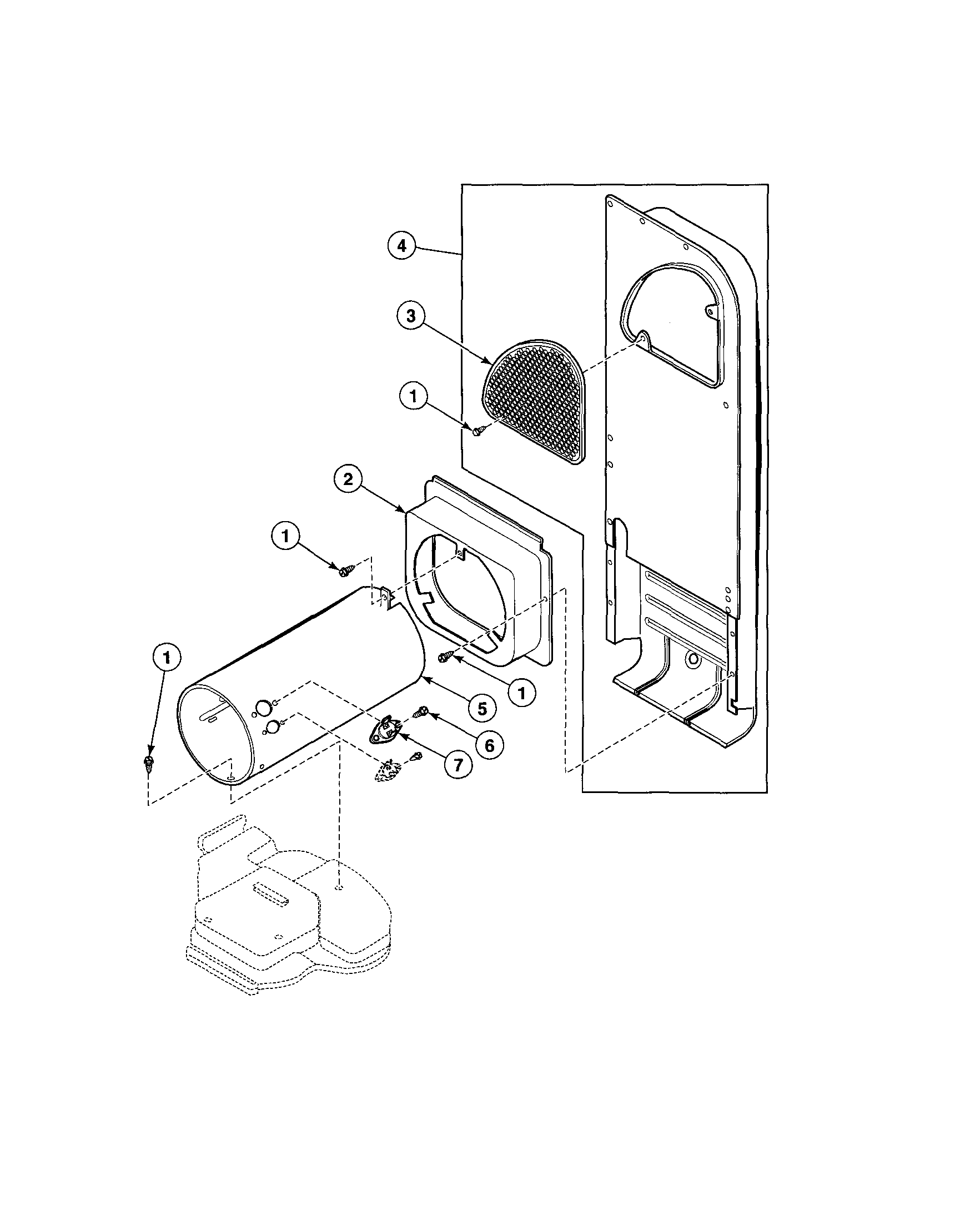 Heater duct-gas