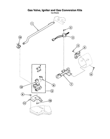 Gas valve/igniter/gas conversion