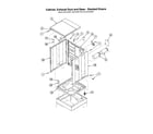 Speed Queen AGS20AWF cabinet/exhaust duct/base diagram