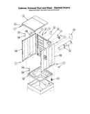 Cabinet/exhaust duct/base