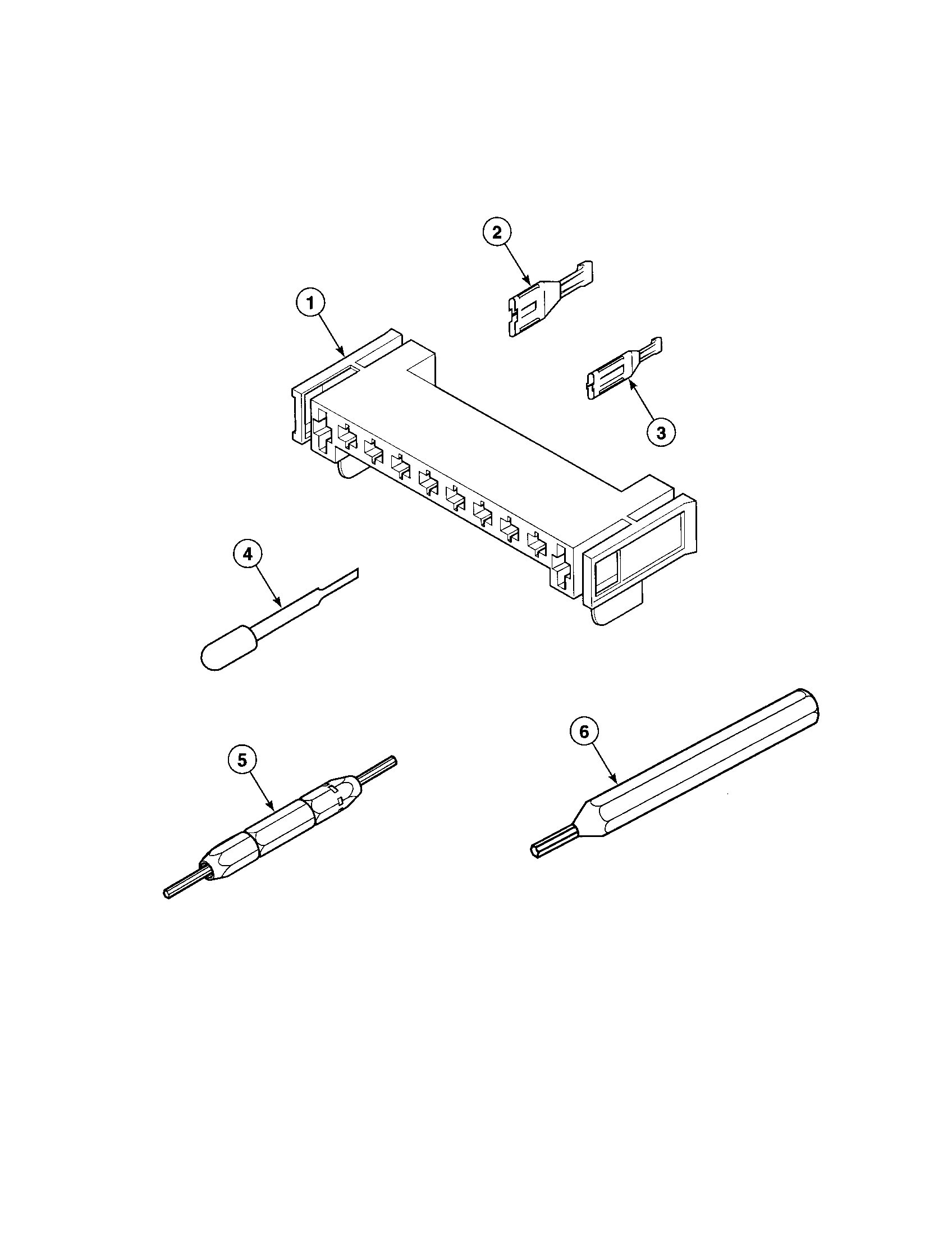 Terminals/extractor tools
