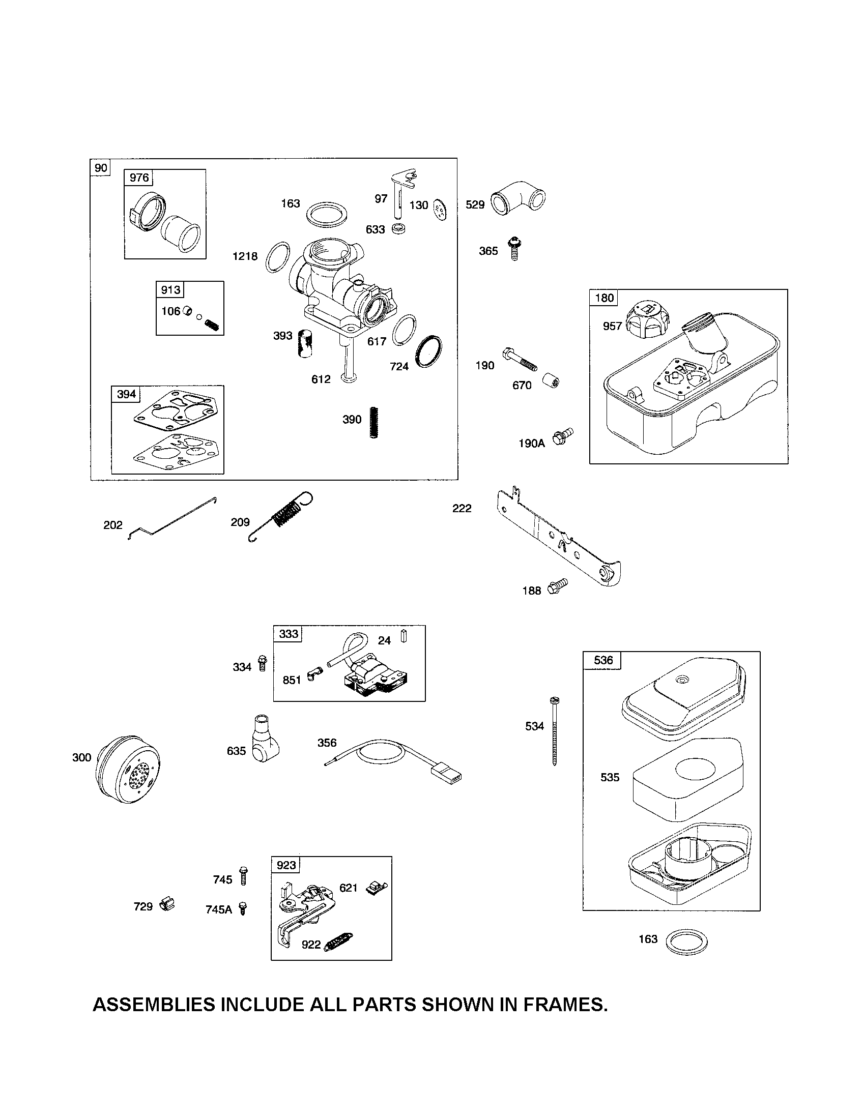 CARBURETOR/FUEL TANK