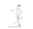 MTD 25B-554D099 rewind starter/blower housing diagram