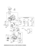 Cylinder/crankshaft/sump