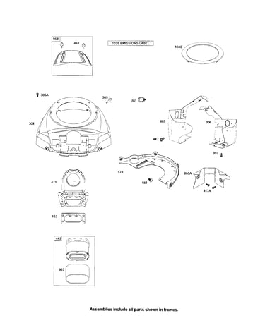 Blower housing/filter-air cleaner