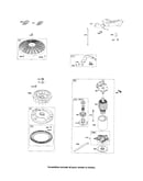 Starter motor/flywheel