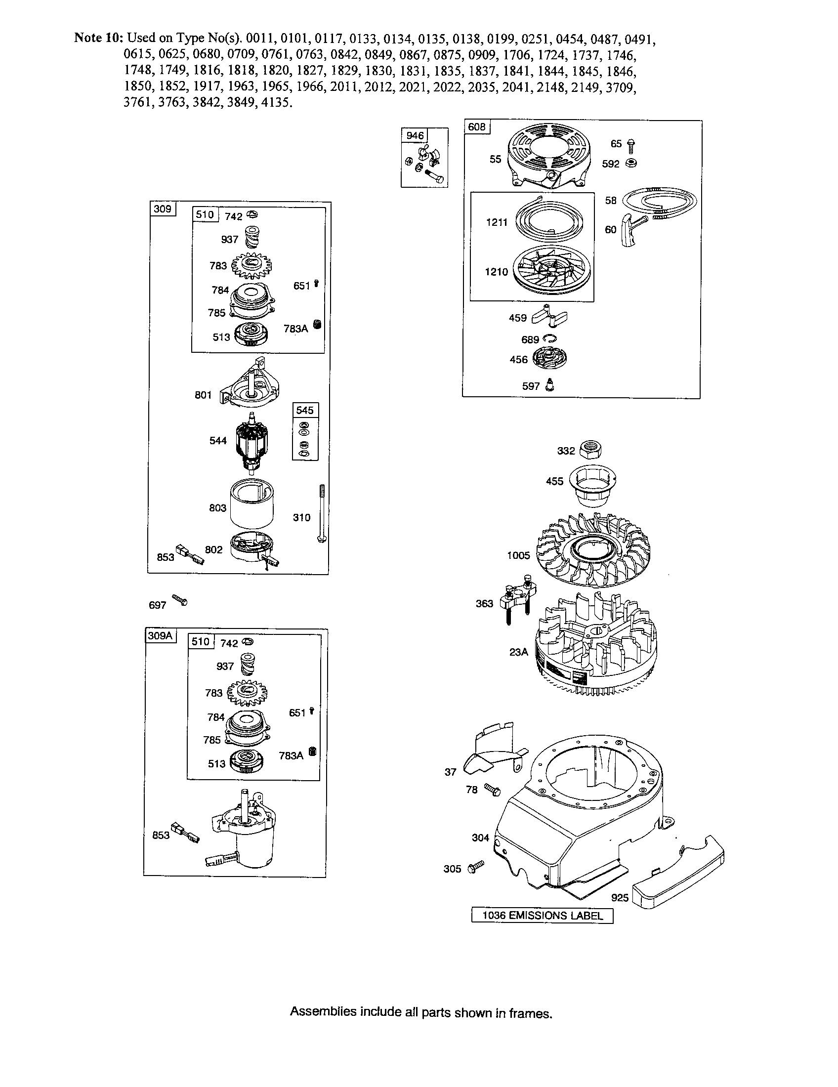 Motor starter/rewind starter