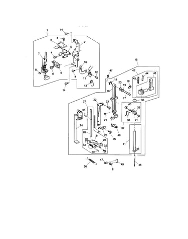 Needle bar supporter/front bracket