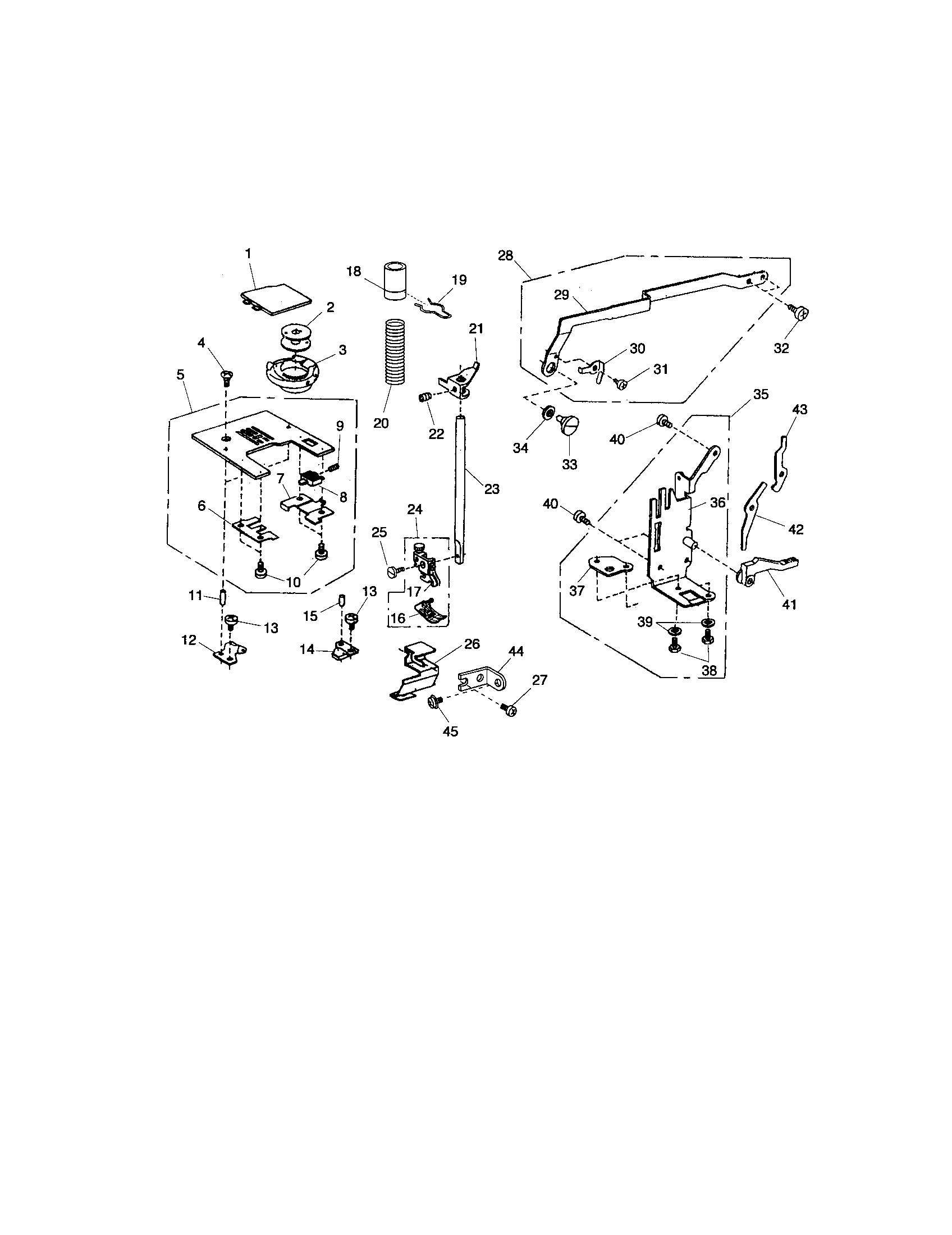 NEEDLE PLATE/PRESSER BASE