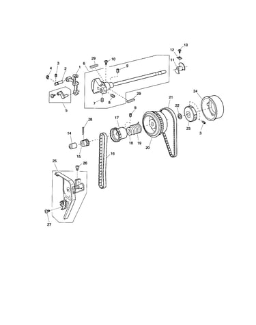 Upper shaft/thread tension