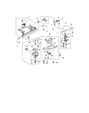 Hook/feed shaft
