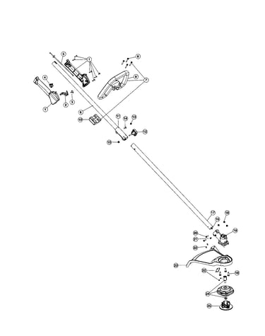 Shaft/handle/shield