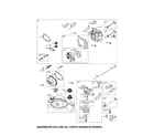 Briggs & Stratton 12R512-0136-B1 head-cylinder/carburetor diagram