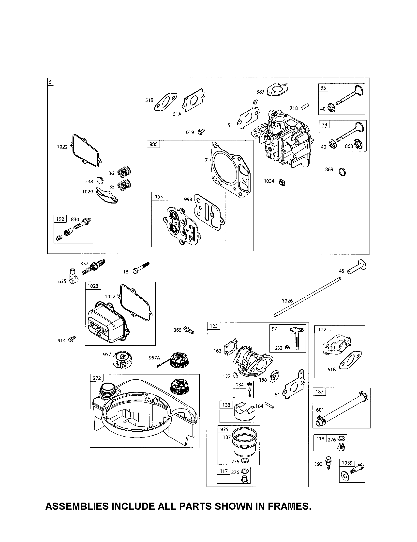 Head-cylinder/carburetor