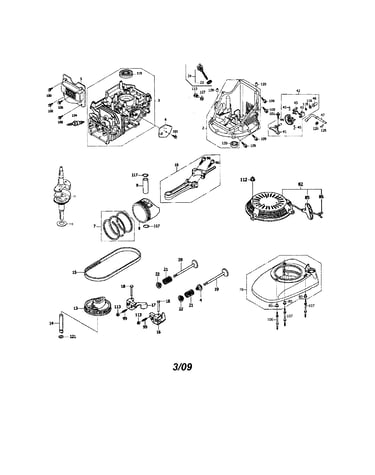 Cylinder/oil pan/fan cover