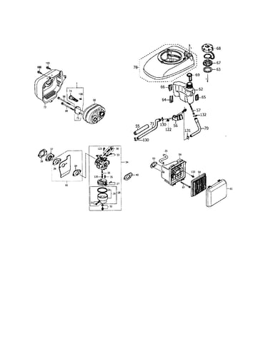 Carburetor/muffler