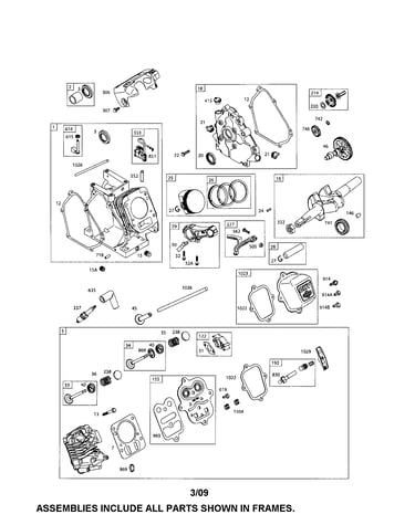 Cylinder/head-cylinder/crankshaft
